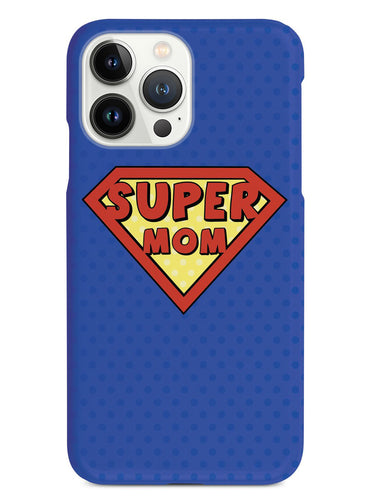 SUPER MOM - Polka Dots - White Case