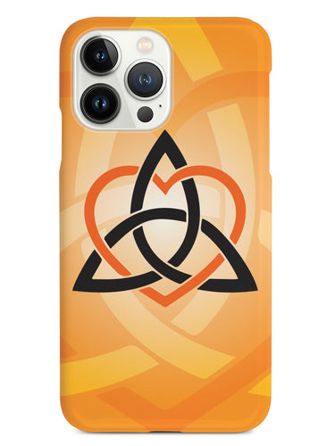 Celtic Sisters Knot - Orange - White Case