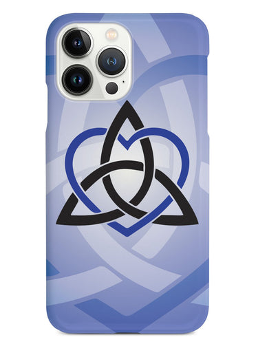 Celtic Sisters Knot - Blue - White Case