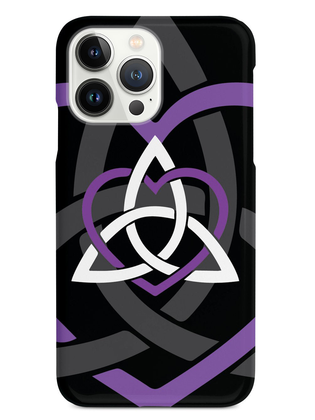 Celtic Sisters Knot - Purple - Black Case