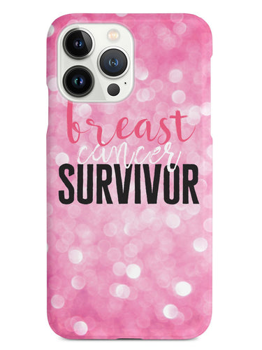 Breast Cancer Survivor - Pink Glitter Case