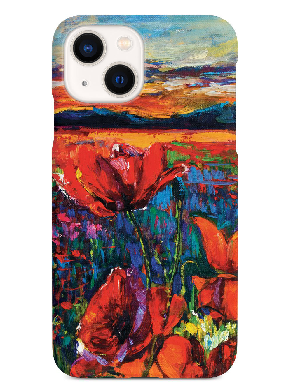 Red Tulips Impressionist Painting Case