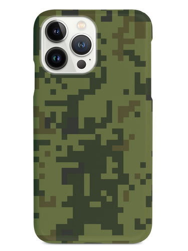 Green Pixel Camouflage  - Black Case
