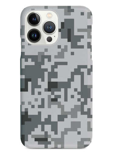 Grey Pixel Camouflage  - White Case