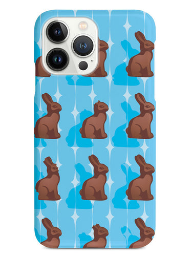 Blue Chocolate Bunny - White Case