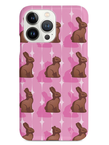 Pink Chocolate Bunny - White Case
