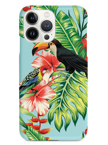 Hibiscus - Parrot and Tucan - White Case
