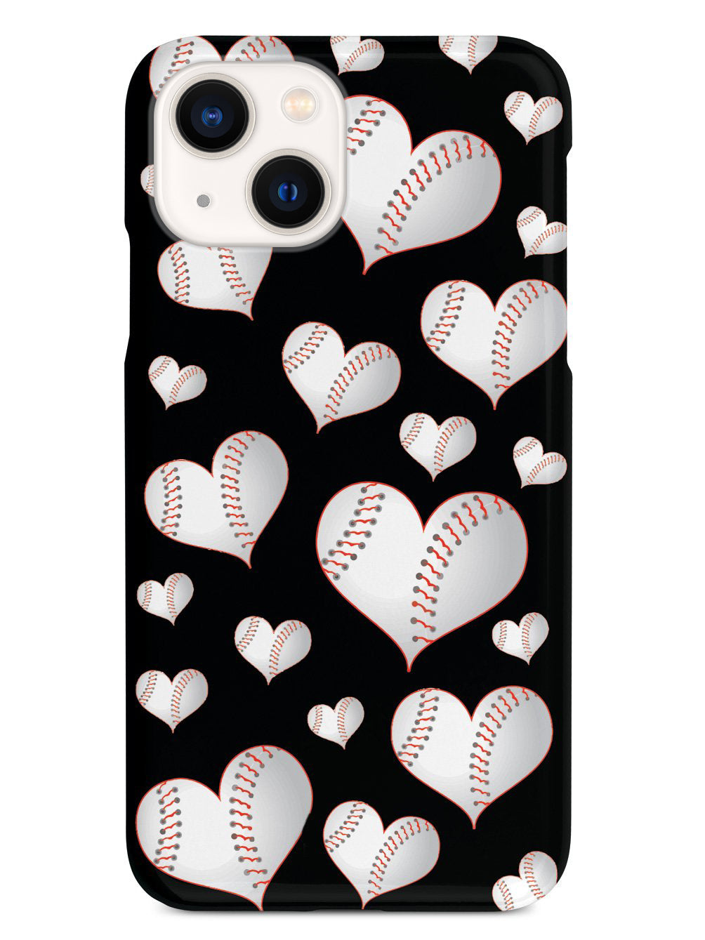 Baseball Heart Pattern Case